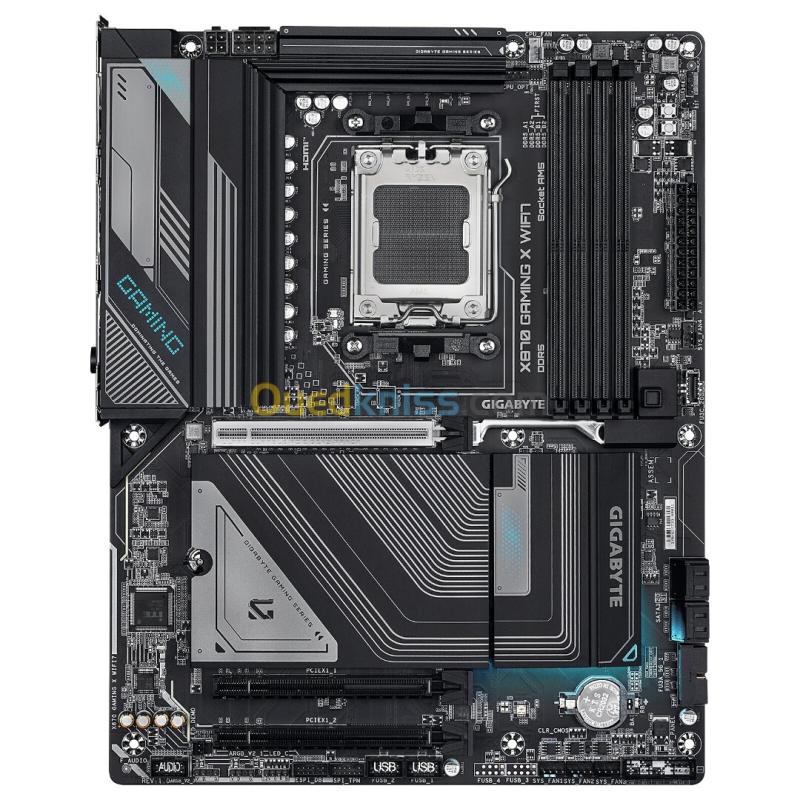 GIGABYTE X870 GAMING X WIFI7 - CARTE MÈRE ATX - SOCKET AM5 - 4 x DDR5 - 1 x PCIe 5.0 X16 - 3 x M.2 NVMe - WIFI 7 - BT 5.4 - LAN 2.5GBE - BLACK 4