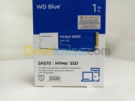  WD SN570 1TO SSD BLUE M.2 2280 PCIe NVMe 3.0 X4 1.4 NAND 3D TLC