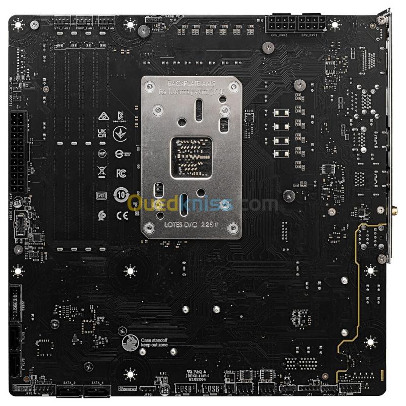 MSI B650M PROJECT ZERO - MICRO ATX SOCKET - AM5 B650 - 4X DDR5 - M.2 PCIE 4.0 - WI-FI 6E - LAN 2.5 4