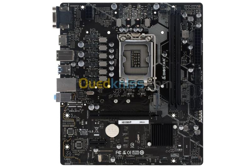 BIOSTAR H610 MHP - LGA 1700 - UATX - 2 X DDR4 - USB 3.2 - HDMI VGA - 1 X PCIe 3.0 - 3
