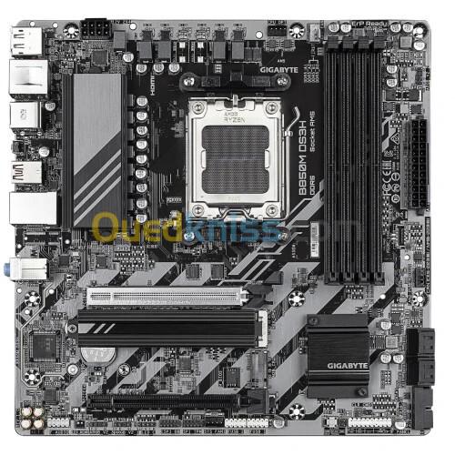 GIGABYTE B850M DS3H - CARTE MÈRE MICRO ATX - SOCKET AM5 - 4 X DDR5 - 1 X PCIE 5.0 X16 - 2 X M.2 NVME - LAN 2.5GBE - USB 3.1 - BLACK 3
