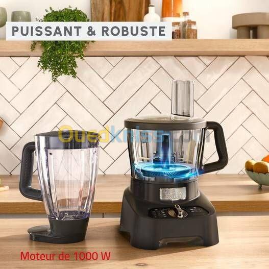Robot Moulinex DoubleForce Multifonction 1000W 3L 28 Fonctions - Avec Blender 2L, Hachoir, Disques 3