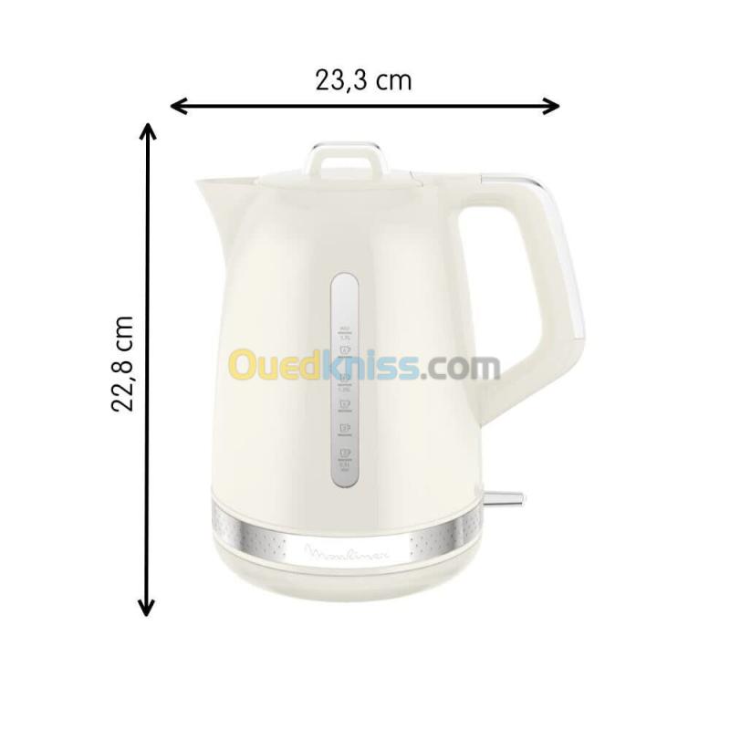 Bouilloire Électrique Soleil 1.7L 2400W Ivoire - Moulinex BY320A10 - غلاية كهربائية 8