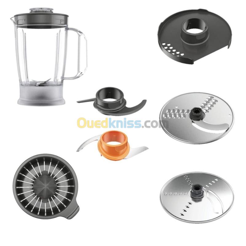 Robot De Cuisine Kenwood Multifonction 800 W Bol 2.1L Avec Disques , Presse Agrumes , Blender 1.2L 6