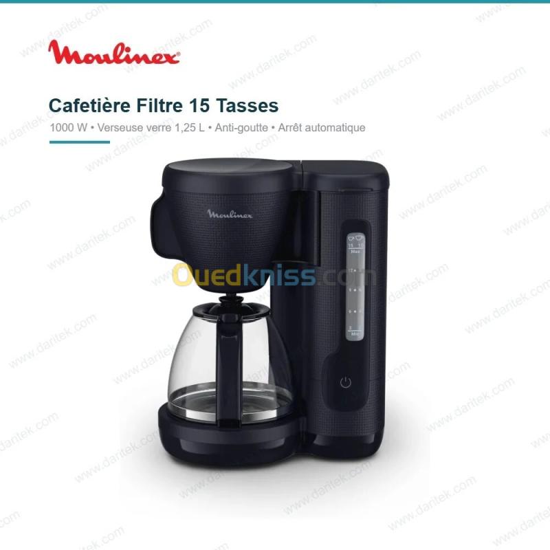 Cafetière Filtre 15 Tasses 1,25 L 1000 W MOULINEX Morning FG2M0810
