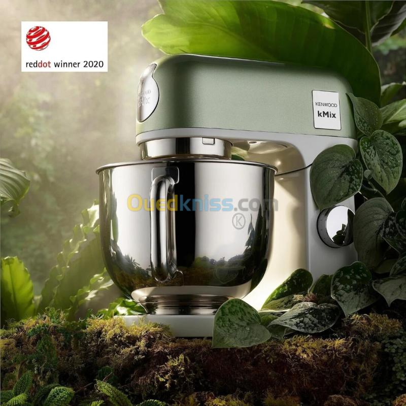 Robot Pâtissier 1000 W Bol Inox 5 L Corps Métal Vert Sauge KENWOOD KMX760AGR kMix 7