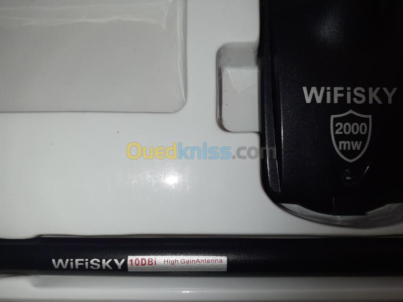 WiFi SKY 2000 mw USB  Long Range Adapter  10 DBi 3