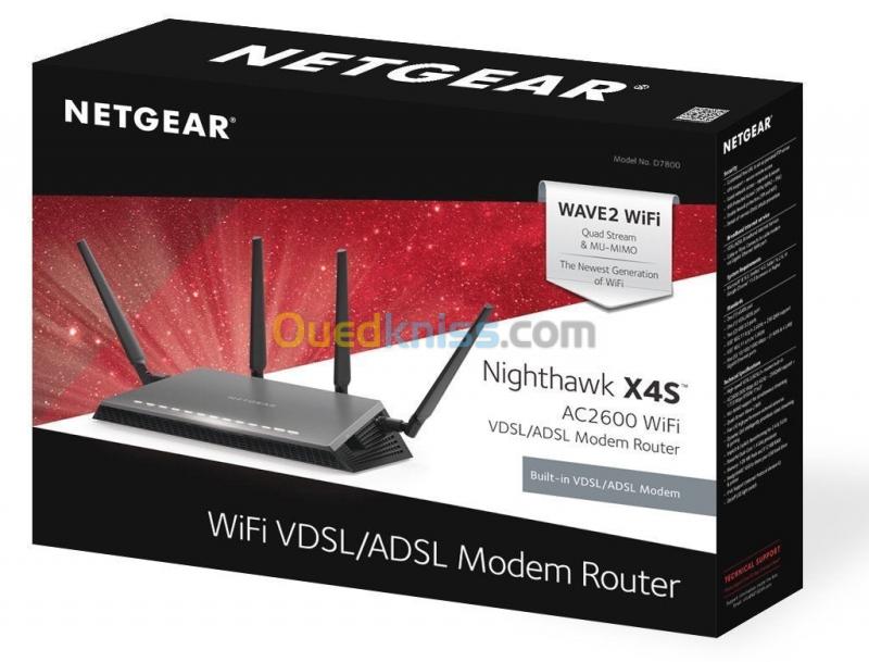  Modem-Routeur NETGEAR NIGHTHAWK X4S Dual-Bande AC2600 