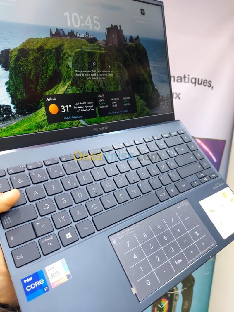 ASUS ZENBOOK UX425E Intel Core i7-1165G7 12 Mo de cache, à 4,70 GHz RAM 32GB 1TB SSD ECRAN 13" 2K  3