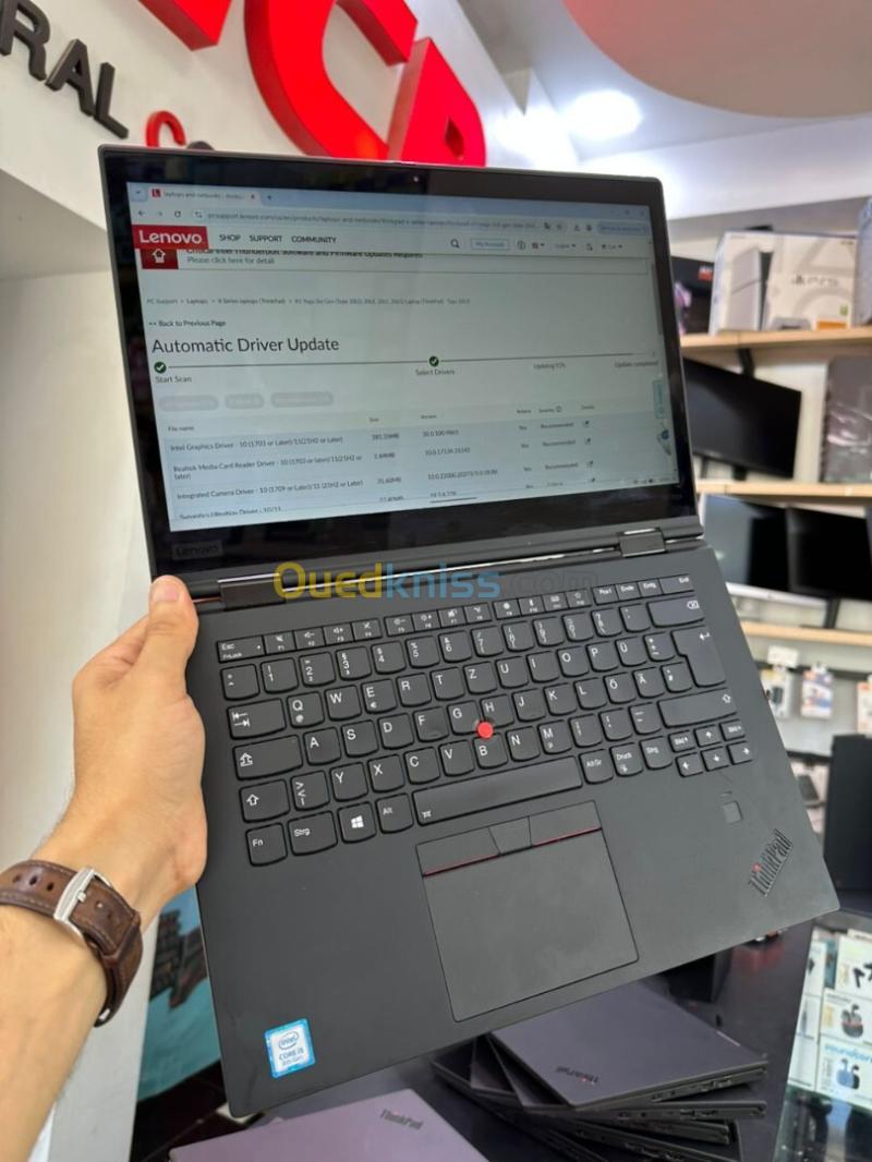 LENOVO THINKPAD X1 YOGA Intel Core i5-8250U 6 Mo de cache, jusqu'à 3,40 GHz 8GB 256GB SSD 14" 2k 3