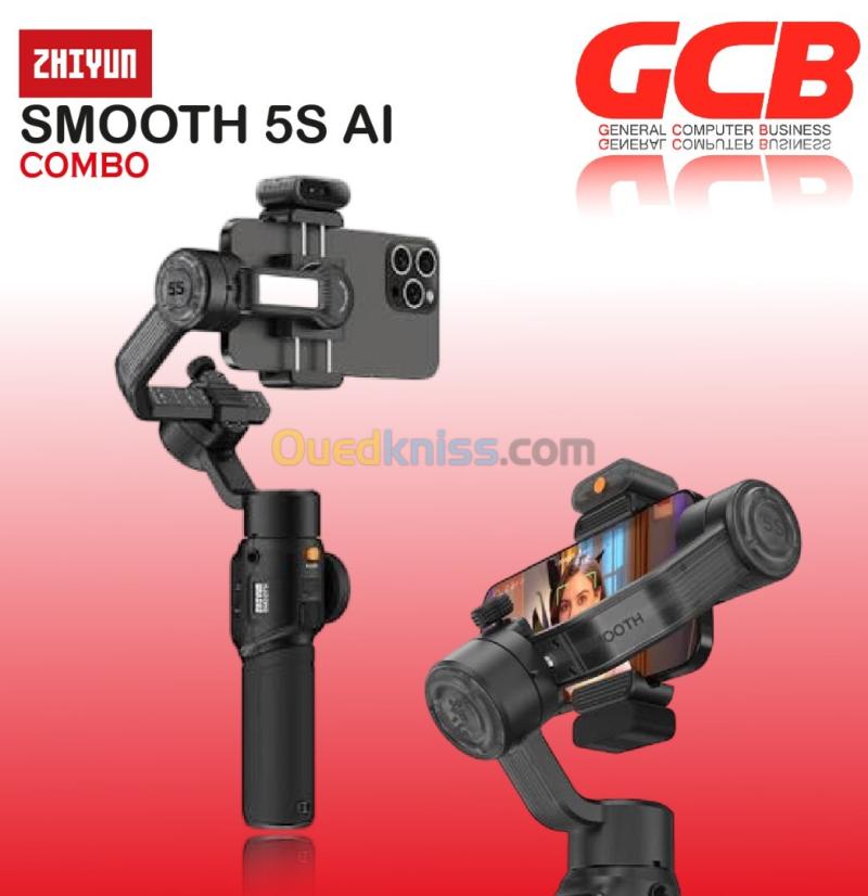 ZHIYUN SMOOTH 5S AI COMBO(BLACK) 3-Axis Handheld Gimbal for smartphone STABILISATEUR MOBILE 3