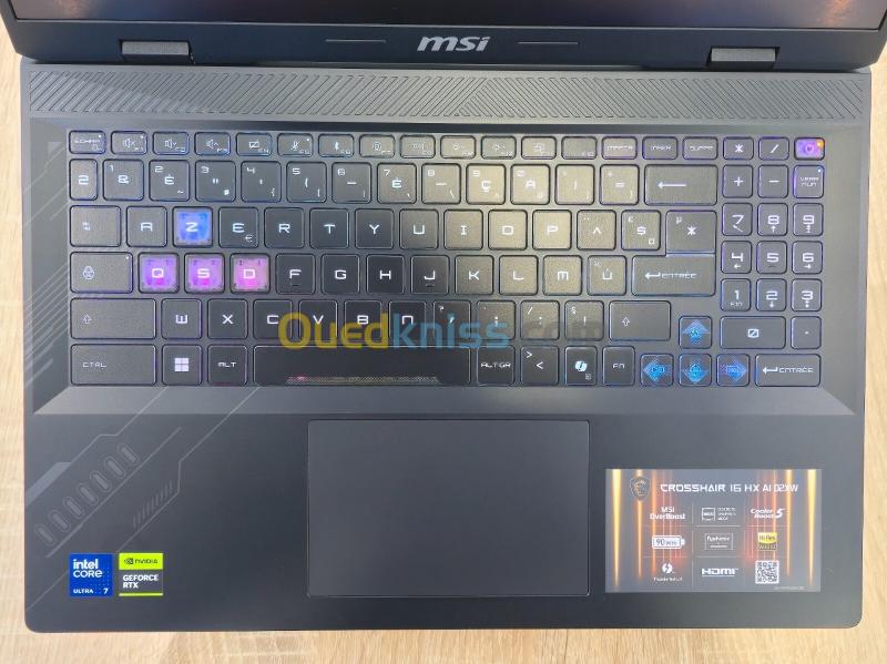 (VENDU) LAPTOP MSI CROSSHAIR 16HX AI ULTRA7-255HX 16G 512G SSD RTX5070 8G 16' 240HZ /WIN11 4