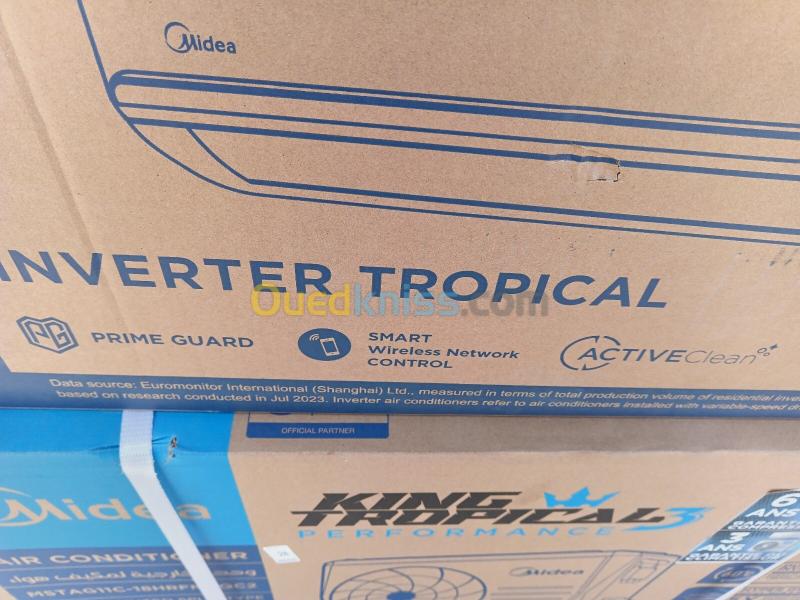 promo climatiseur Midea 18000 Btu king PRO tropical-inverter smart-wifi 4