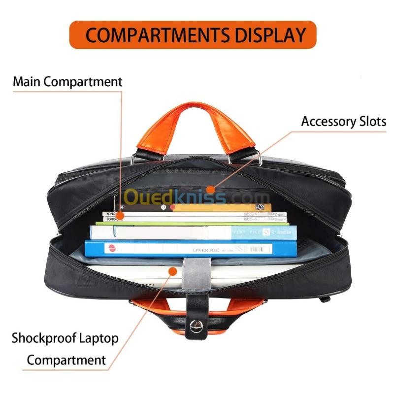 Cartable Large en Cuir pour Ordinateur Portable 17' MATEIN 4
