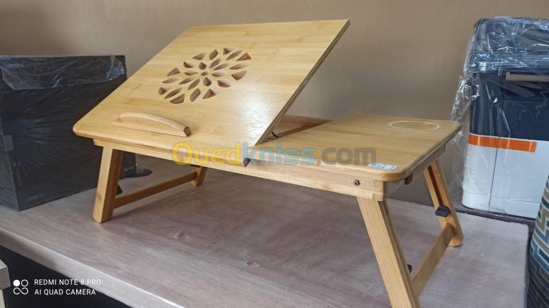  Table Pc PORTABLE LAPTOP pliante En Bois-Bamboo- BM70 Refroidissement USB