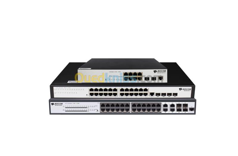 BDCOM S2500P/C Series Full Gigabit POE Switches, L2 managed 4