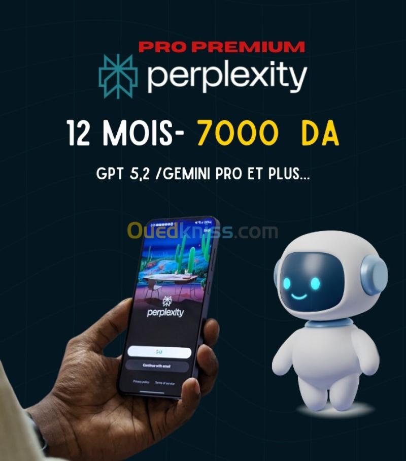 Abonnement Premium Perplexity AI Pro 12 MOIS (Avec votre email ou individuel)