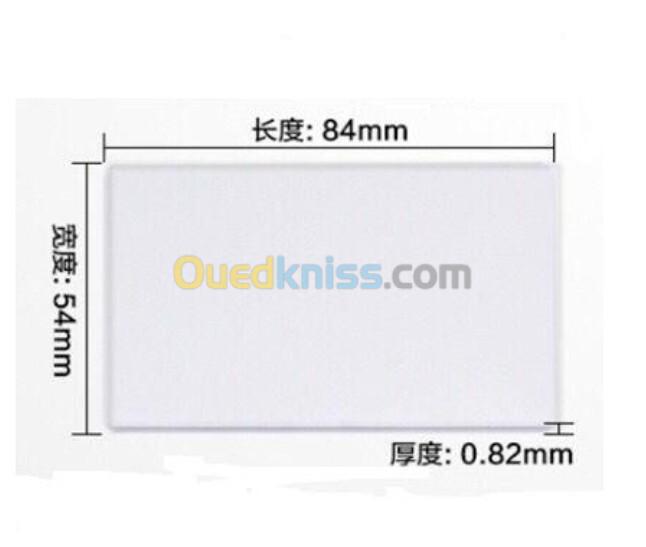 Cartes pvc rfid 125 khz et 13.56. khz 7