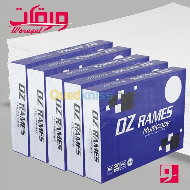  DZ RAMES (Bleu) A4 80g/m2, Rame de Papier Blanc