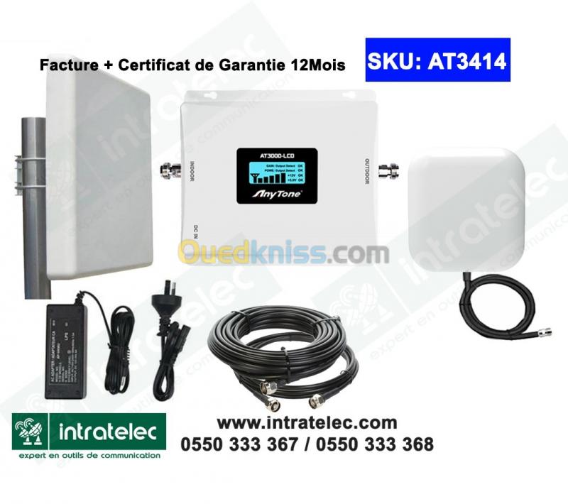  Amplificateur Gsm répéteur Anytone Tri-Band 2G/3G/4G Made in Korea AT3414