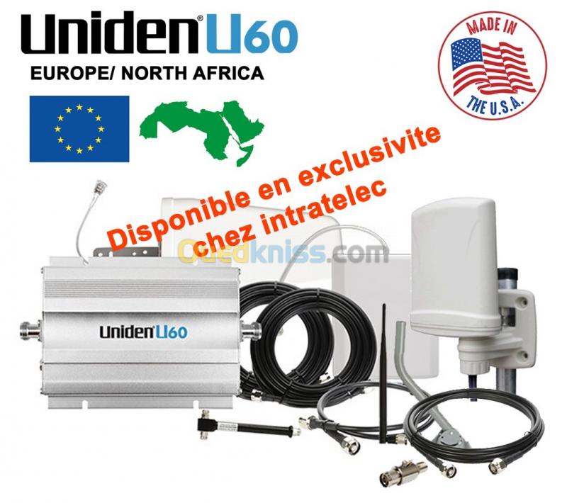  Amplificateur GSM Uniden U60 Dual-Band 2G/4G Europe/North Africa Made in USA