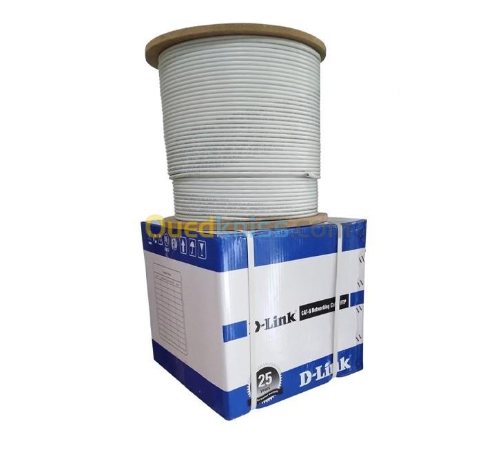 Cable Reseau RJ45 D-Link CAT6 FTP Touret De 305M