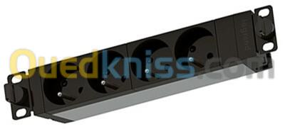 Bandeau d'Alimentation 12 , 8 , 4 Prises Français \ IEC C13  Protection Surtension