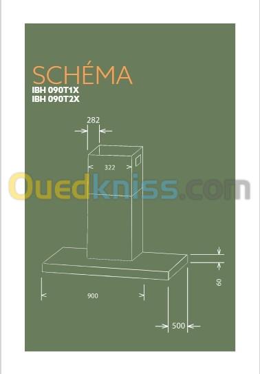 HOTTE DE CUISINE IBH090T2X 4