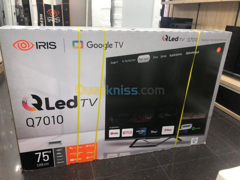  TV IRIS 75 Q7010 QLED ANDROID GOOGLE TV 4K UHD 