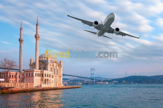  billets d'avion Alger Istanbul 95000 da seulement avec Turkish