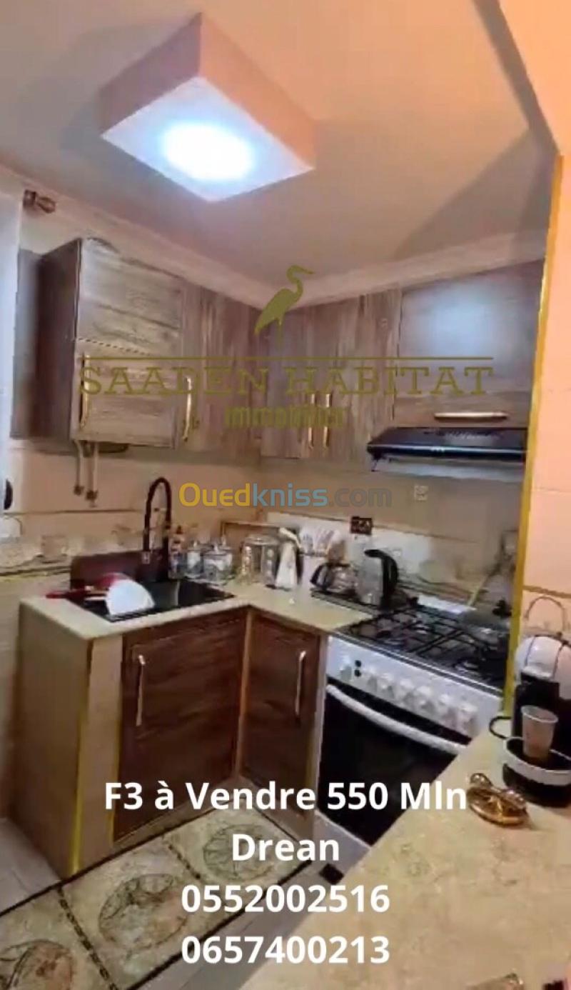 Vente Appartement F3 El Tarf Drean