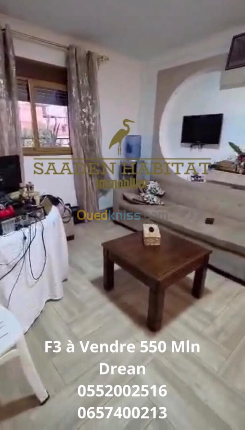 Vente Appartement F3 El Tarf Drean 3