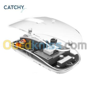 Souris sans fil magnétique transparente WiWU Crystal 7