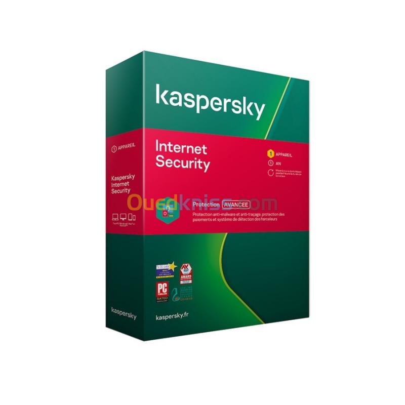  Kaspersky internet security pour 01 poste