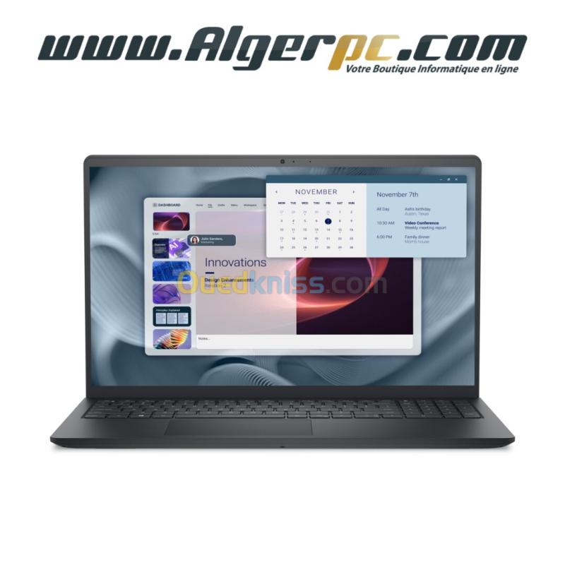 Dell Pro 15 Core 3 100U/8Go DDR5/512Go SSD/Ecran 15.6 FHD 120Hz/Wi-Fi 6/Clavier AZERTY/Lecteur dempreinte/Windows 11 Pro