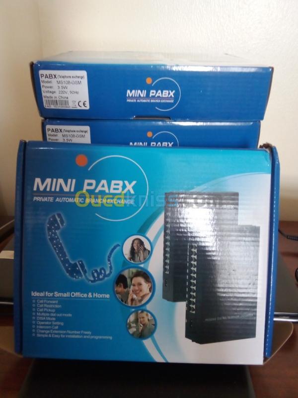  MINI standard téléphonique PABX SOHO Avec 02 Sortie externe :GSM (Mobils, OoredoO, Dezzy)+ PSTN(AT)
