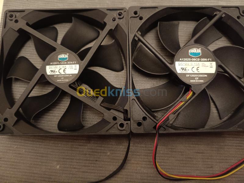 VENTILATEURS BITFENIX 200mm + COOLERMASTER 120MM 2