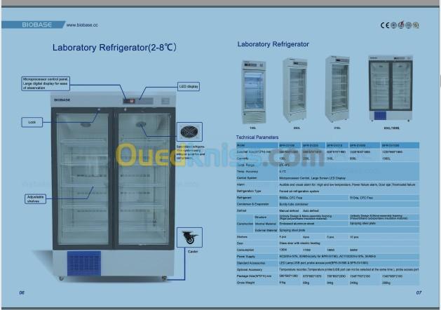  Réfrigérateur de laboratoire e médicale 