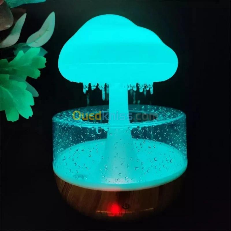  Humidificateur créatif en forme de nuage de pluie 7 couleurs 280ml