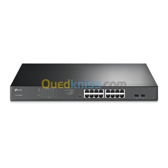  SWITCH TP-LINK TL-SG1218MPE JetStream 16-Port Gigabit Easy Smart PoE+ Switch with 2 SFP Slots