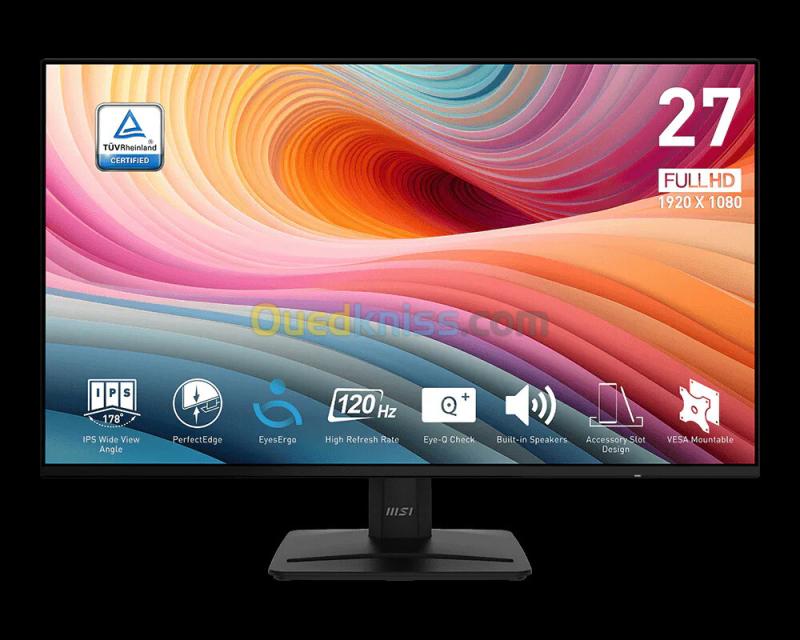 ECRAN MSI PRO MP271A E2 27"- FHD -IPS -1MS -120hz- BLACK