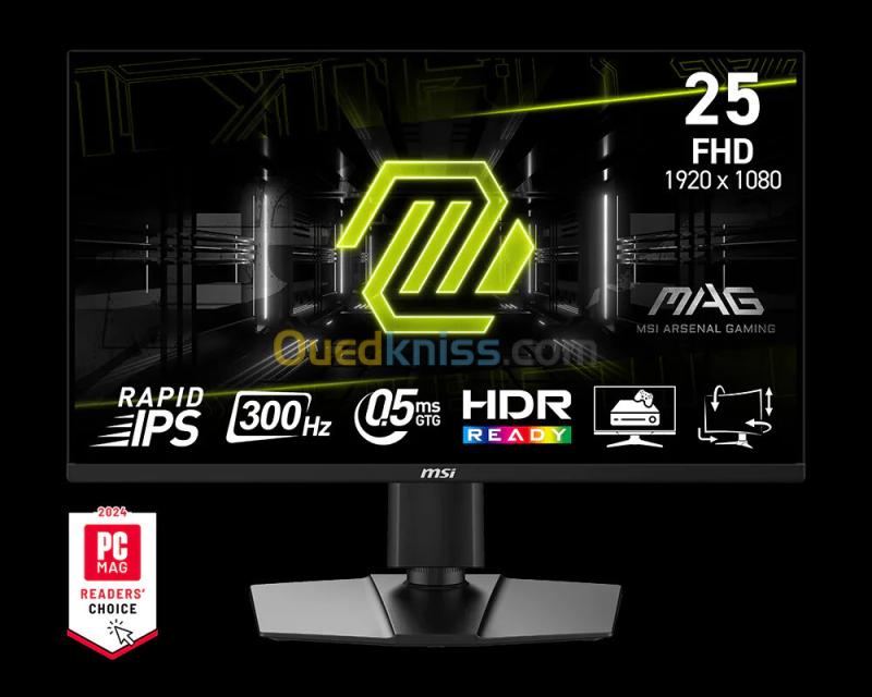 ECRAN MSI 255PXF  25" 300HZ  IPS  0.5MS  ADJUSTABLE