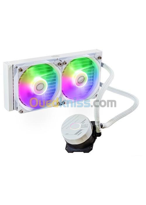VENTILATEUR CPU WATERCOOLING COOLERMASTER MASTERLIQUIDE LITE 240L MLW-D24M-A18PZ WHITE