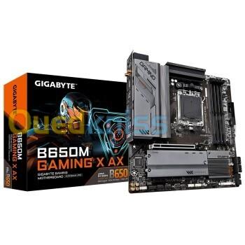 Carte Mère Gigabyte B650 Gaming X AX V2 AM5 DDR5 PCIe 5.0 WiFi 6E Gaming Haute Performance pour AMD Ryzen 7000 8000 9000 Ultra Rapide Stable et Fiable