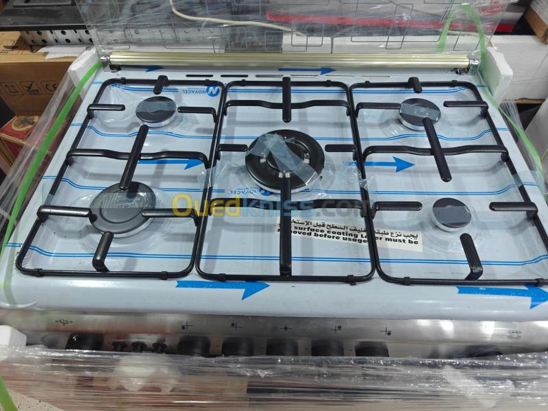CUISINIÈRE 5 FEUX MAXWELL INOX VENTILÉ CATALYSEUR 55X80cm 2