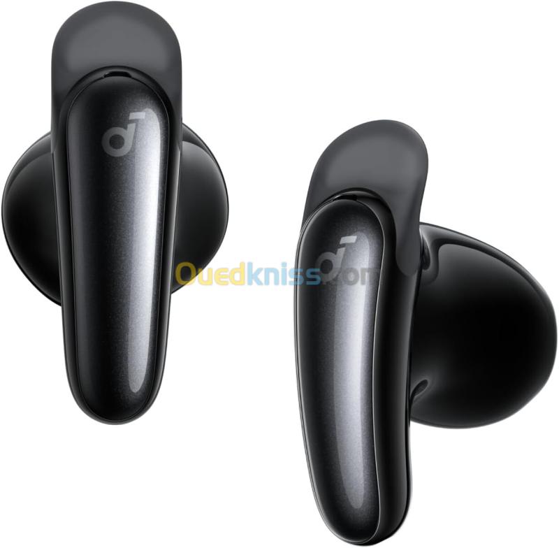 Airpods Soundcore Anker Liberty Buds , Semi Intra Auriculaires, ailettes Amovibles, Annulation de Bruit adaptative en Temps réel, Charge Rapide, Bluetooth sans Fil, Traduction, 30h d'autonomie