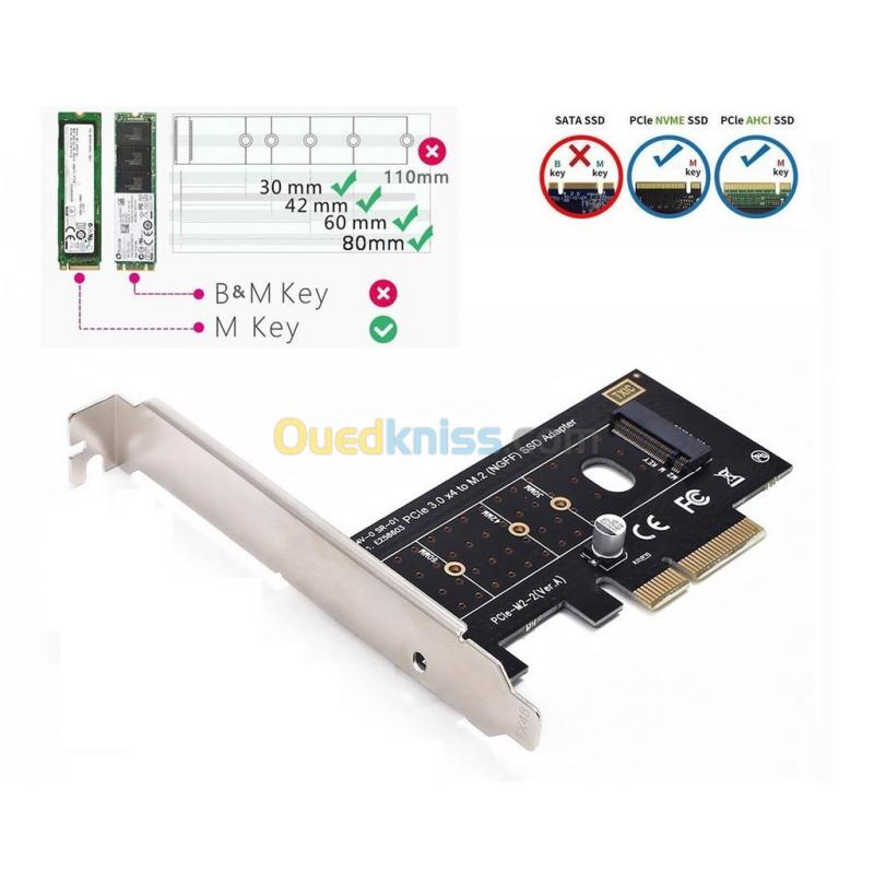  CARTE PCI-EXPRES TO SSD M2