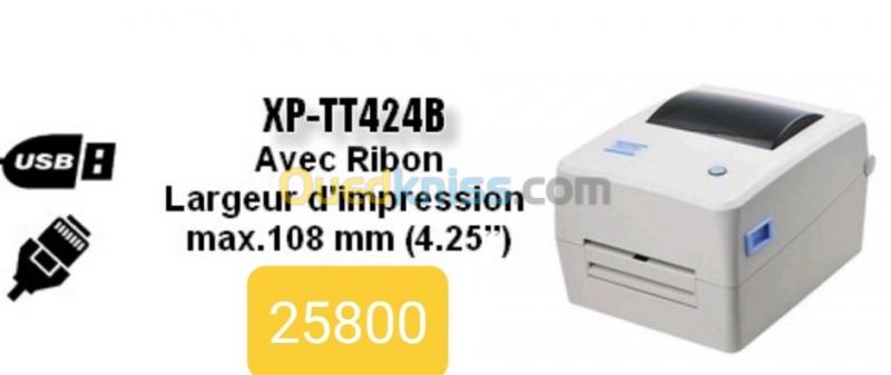 Imprimante Etiquette + Code Barre Xprinter Xp-Tt424b