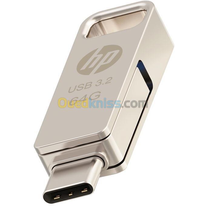 Clé USB double HP x206c OTG TypeC USB3.2 64Go métal 2