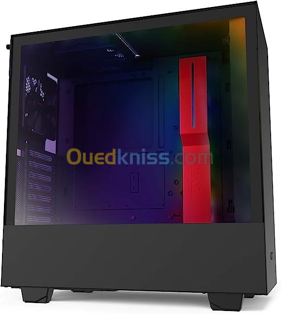  BOITIER ATX GAMING NZXT H510i MATTE BLACK/RED